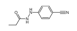 Propanoic acid,2-(4-cyanophenyl)hydrazide Structure