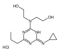 2-[[4-(cyclopropylamino)-6-propyl-1,3,5-triazin-2-yl]-(2-hydroxyethyl)amino]ethanol,hydrochloride结构式