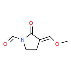 1-Pyrrolidinecarboxaldehyde, 3-(methoxymethylene)-2-oxo-, (E)- (9CI) Structure