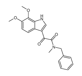 N-benzyl-2-(6,7-dimethoxy-1H-indol-3-yl)-N-methyl-2-oxoacetamide Structure