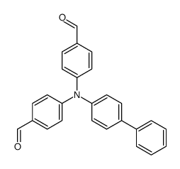 4-(4-formyl-N-(4-phenylphenyl)anilino)benzaldehyde Structure