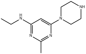 N-乙基-2-甲基-6-(哌嗪-1-基)嘧啶-4-胺图片