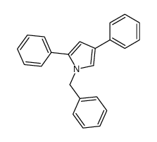 1-Benzyl-2,4-diphenyl-1H-pyrrole结构式