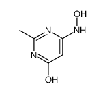 4-Pyrimidinol, 6-(hydroxyamino)-2-methyl- (8CI)结构式