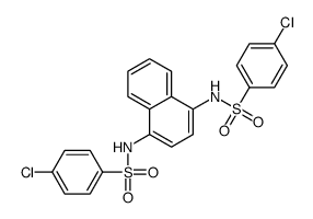 4-chloro-N-[4-[(4-chlorophenyl)sulfonylamino]naphthalen-1-yl]benzenesulfonamide Structure