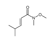 (2E)-N-甲氧基-N,4-二甲基-2-戊酰胺结构式