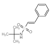 Ethenesulfonamide,N-(1,1-dimethylethyl)-2-phenyl-, (E)- (9CI) Structure