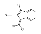 1-chloro-3-(dichloromethylidene)indene-2-carbonitrile Structure