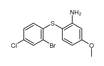 2-(2-bromo-4-chloro-phenylsulfanyl)-5-methoxy-aniline Structure