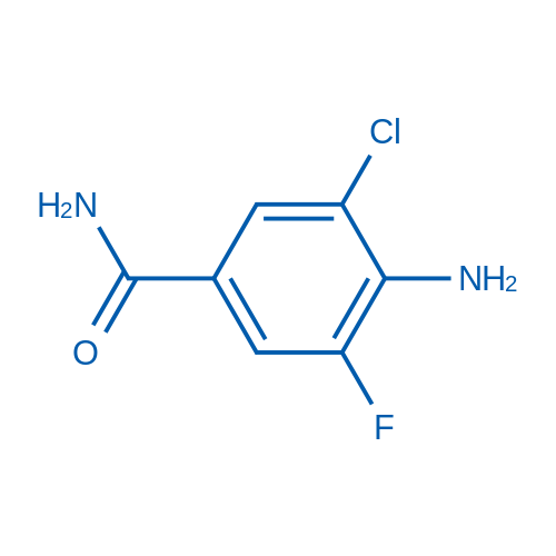 4-Amino-3-chloro-5-fluorobenzamide structure