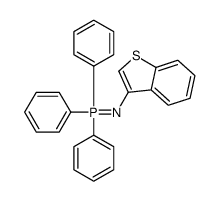 1-benzothiophen-3-ylimino(triphenyl)-λ5-phosphane结构式