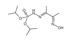 O,O-diisopropyl 2-(E)-(1-methyl-2-oxopropylidene)-phosphorohydrazide (E)-oxime Structure