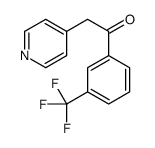 2-pyridin-4-yl-1-[3-(trifluoromethyl)phenyl]ethanone structure