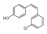 4-[(E)-2-(3-chlorophenyl)ethenyl]phenol Structure