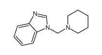1-(PIPERIDIN-1-YLMETHYL)-1H-BENZIMIDAZOLE结构式