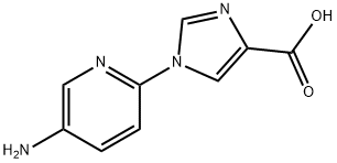 1-(5-aminopyridin-2-yl)-1h-imidazole-4-carboxylic acid结构式