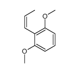 1,3-dimethoxy-2-[(E)-prop-1-enyl]benzene结构式