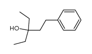 1-phenyl-3-ethylpentan-3-ol Structure