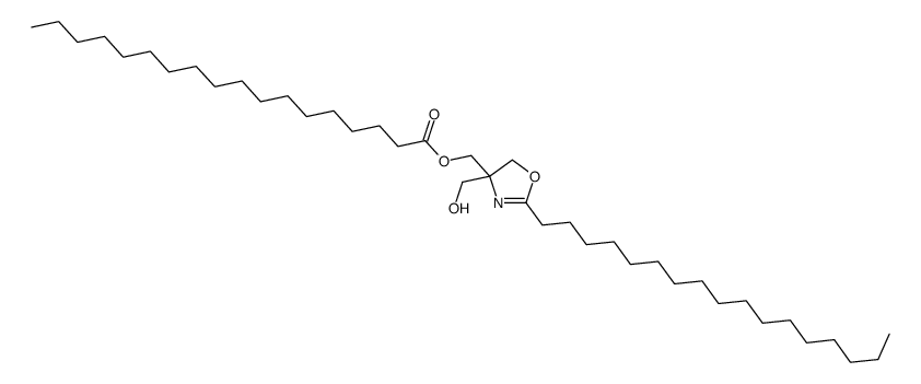 [2-heptadecyl-4,5-dihydro-4-(hydroxymethyl)oxazol-4-yl]methyl stearate Structure