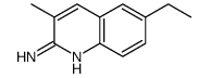 6-ethyl-3-methylquinolin-2-amine结构式