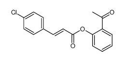 2-acetylphenyl (E)-3-(4-chlorophenyl)acrylate Structure