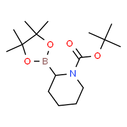 1-Boc-piperidine-2-boronic Acid Pinacol Ester Structure