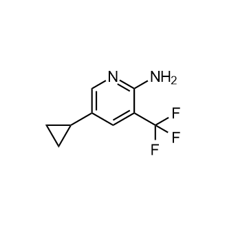 5-环丙基-3-(三氟甲基)吡啶-2-胺结构式