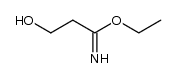 3-hydroxy-propionimidic acid ethyl ester结构式
