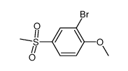 2-bromo-1-methoxy-4-(methylsulfonyl)benzene结构式