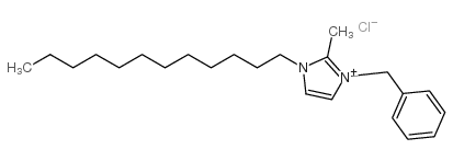 1-Dodecyl-2-methyl-3-benzylimidazolium chloride structure