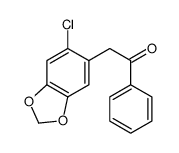 2-(6-chloro-1,3-benzodioxol-5-yl)-1-phenylethanone Structure