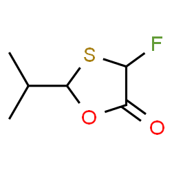 1,3-Oxathiolan-5-one,4-fluoro-2-(1-methylethyl)-(9CI) structure