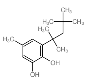 1,2-Benzenediol,5-methyl-3-(1,1,3,3-tetramethylbutyl)- structure