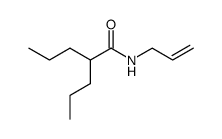 N-Allyl-di-n-propylessigsaeureamid Structure