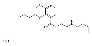2-(2-butoxy-3-methoxybenzoyl)oxyethyl-butylazanium,chloride Structure