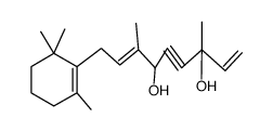 (E)-3,7-Dimethyl-9-(2,6,6-trimethyl-cyclohex-1-enyl)-nona-1,7-dien-4-yne-3,6-diol Structure