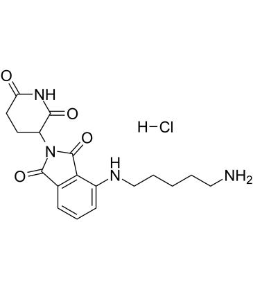 Thalidomide-NH-C5-NH2 hydrochloride结构式