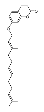 7-[[(2E,6E)-3,7,11-Trimethyl-2,6,10-dodecatrienyl]oxy]-2H-1-benzopyran-2-one Structure