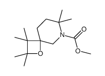 1-Oxa-6-azaspiro[3.5]nonane-6-carboxylic acid, 2,2,3,3,7,7-hexamethyl-, Methyl ester Structure