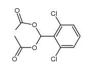 1,1-diacetoxy-1-(2,6-dichlorophenyl)methane结构式