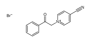1-phenacylpyridin-1-ium-4-carbonitrile,bromide Structure