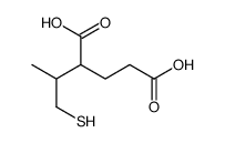2-(1-sulfanylpropan-2-yl)pentanedioic acid Structure