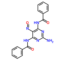 N,N'-(2-Amino-5-nitroso-4,6-pyrimidinediyl)dibenzamide结构式