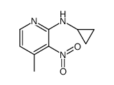 N-cyclopropyl-4-methyl-3-nitropyridin-2-amine Structure