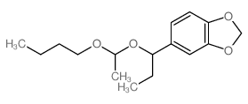 1,3-Benzodioxole,5-[1-(1-butoxyethoxy)propyl]- structure