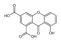 8-Hydroxy-9-oxo-9H-xanthene-1,3-dicarboxylic acid Structure