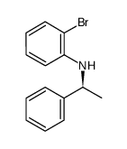 Benzenemethanamine, N-(2-bromophenyl)-a-methyl-, (aS)- structure