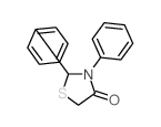 2,3-diphenyl-1,3-thiazolidin-4-one结构式