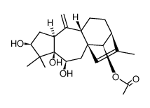 (14R)-Grayanotoxa-10(20),15-diene-3β,5,6β,14-tetrol 14-acetate Structure