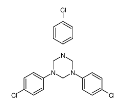 1,3,5-tris(4-chlorophenyl)-1,3,5-triazinane Structure